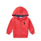Ralph Lauren Cotton-blend-fleece Hoodie Deep Orangey Red 9m