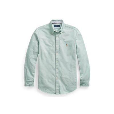 Ralph Lauren Classic Fit Oxford Shirt 2535b Hunter Green/white