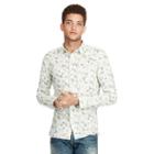 Ralph Lauren Denim & Supply Floral Slub Cotton Shirt Large Maple Print