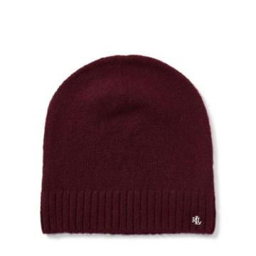 Ralph Lauren Lrl Monogram Beanie Wine