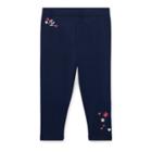 Ralph Lauren Floral-embroidered Legging French Navy 12m