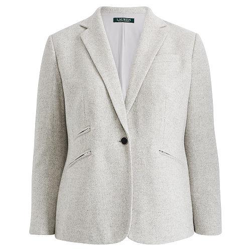 Ralph Lauren Lauren Woman Wool Tweed Blazer