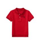 Ralph Lauren Cotton Interlock Polo Shirt Red 6m
