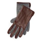 Ralph Lauren Lauren Leather Touch Screen Gloves Coffee/black