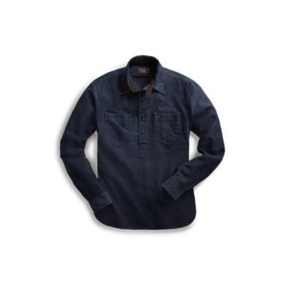 Ralph Lauren Indigo Sateen Popover Rl 119 Dark Indigo