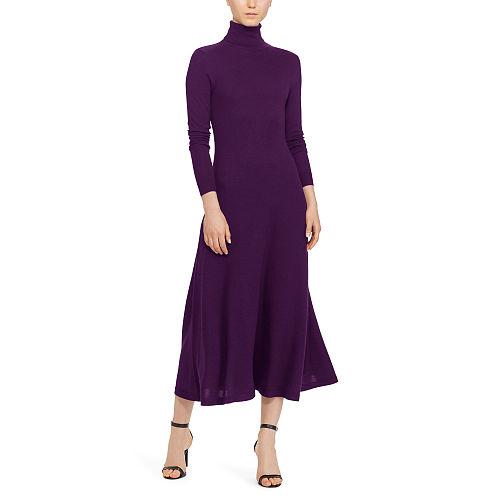 Ralph Lauren Lauren Turtleneck Fit-and-flare Dress