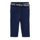 Ralph Lauren Belted Stretch Cotton Chino French Navy 3m