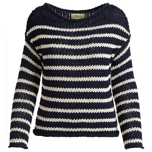 Ralph Lauren Denim & Supply Striped Rollneck Sweater Navy Cream