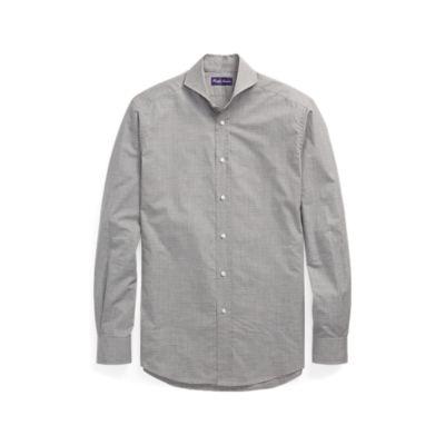 Ralph Lauren Checked Twill Shirt Grey And Cream
