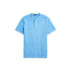 Ralph Lauren Custom Fit Cotton Mesh Henley Nantucket Blue