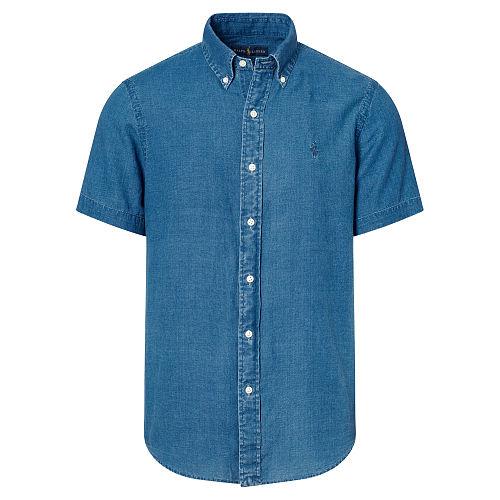 Polo Ralph Lauren Standard Fit Cotton Shirt Light Navy