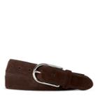 Polo Ralph Lauren Suede Harness Dress Belt Mahogany