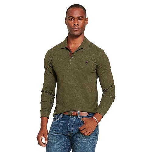 Polo Ralph Lauren Slim-fit Stretch Mesh Polo Alpine Heather