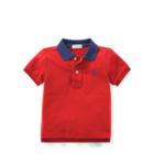 Ralph Lauren Cotton Mesh Polo Shirt Faded Red 6m