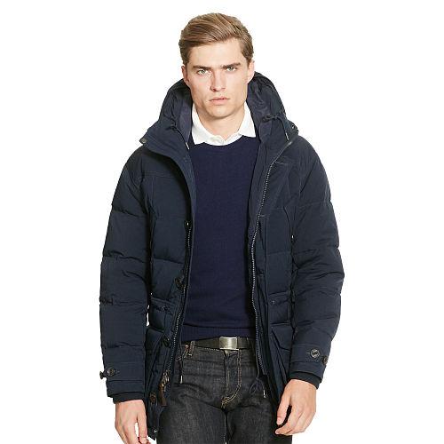 Polo Ralph Lauren Twill Down Parka Aviator Navy