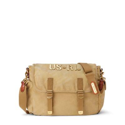 Ralph Lauren Large Canvas Raider Bag Khaki