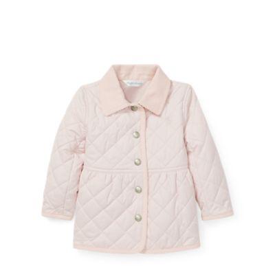 Ralph Lauren Quilted Barn Jacket Hint Of Pink 6m