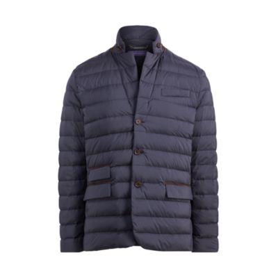 Ralph Lauren Kempston Down Sport Coat Classic Chairman Navy