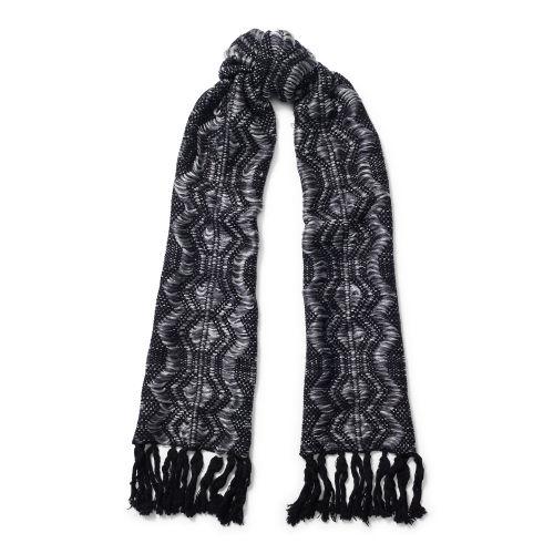 Ralph Lauren Lauren Metallic Thread Scarf Black/gunmetal