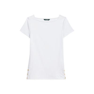Ralph Lauren Cotton Boatneck Tee White