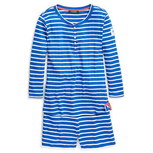 Ralph Lauren Lauren Striped Cotton Sleep Short Set Green/white Stripe