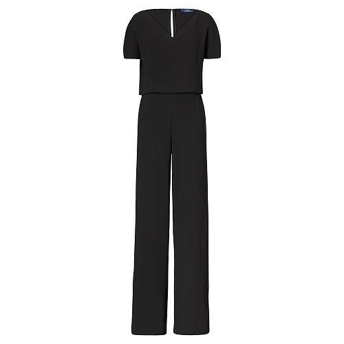 Polo Ralph Lauren Crepe V-neck Jumpsuit
