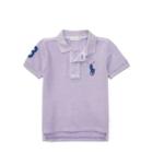 Ralph Lauren Cotton Mesh Polo Shirt Light Orchid 3m