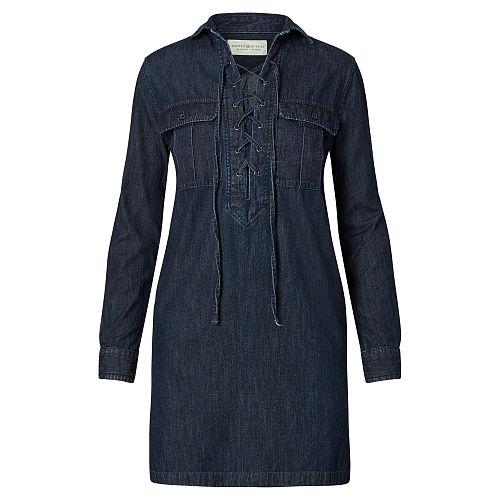 Ralph Lauren Denim & Supply Lace-up Denim Dress Blue