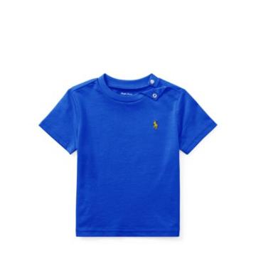 Ralph Lauren Cotton Jersey Crewneck T-shirt Barclay Blue 3m