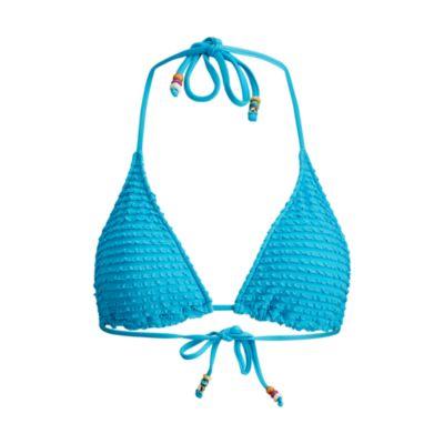 Ralph Lauren Ruffled Triangle Bikini Top Turq