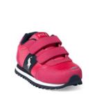 Ralph Lauren Zaton Faux-suede Ez Sneaker Fuchsia Microsuede- Navy