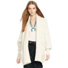 Polo Ralph Lauren Aran-knit Wool-blend Cardigan Cream