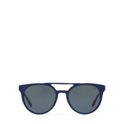 Ralph Lauren Keyhole-bridge Sunglasses Vintage Navy Blue
