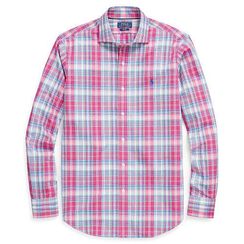 Ralph Lauren Polo Golf No-iron Plaid Cotton Shirt
