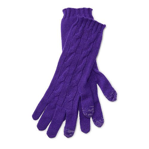 Polo Ralph Lauren Cashmere Touch Screen Gloves Montauk Purple