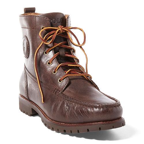 Polo Ralph Lauren Rodway Leather Boot Dark Brown