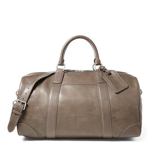 Polo Ralph Lauren Leather Duffel Bag Grey