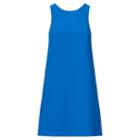 Ralph Lauren Lauren Crepe A-line Dress Moroccan Blue