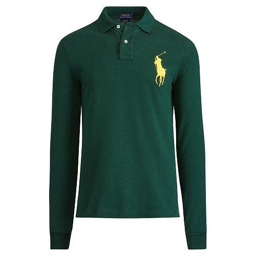 Polo Ralph Lauren Custom Fit Cotton Mesh Polo Northwest Pine
