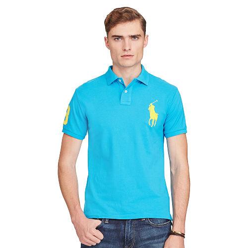 Polo Ralph Lauren Slim-fit Big Pony Polo Shirt Hawaiian Ocean