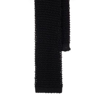 Ralph Lauren Knit Silk Tie Black
