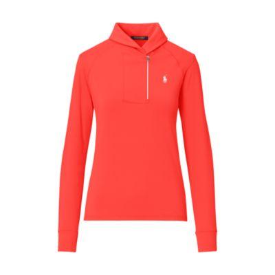 Ralph Lauren Shawl-collar Half-zip Pullover Coral Glow