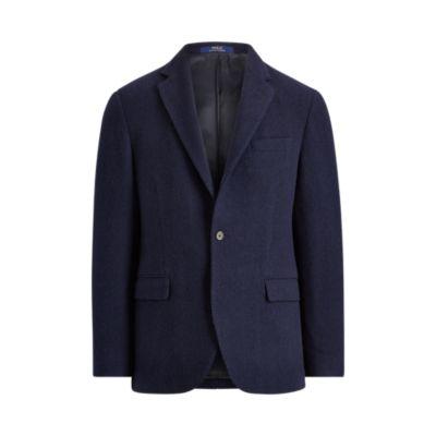 Ralph Lauren Morgan Tick-weave Sport Coat Navy