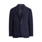Ralph Lauren Morgan Tick-weave Sport Coat Navy