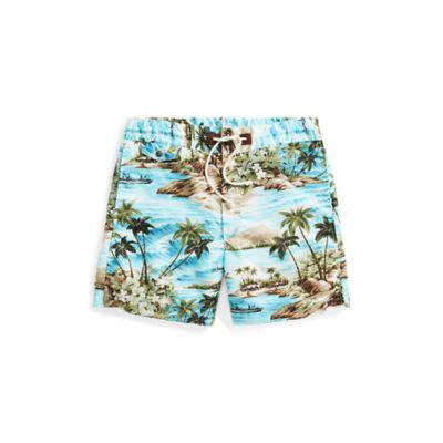 Ralph Lauren Hawaiian Cotton-blend Short Blue