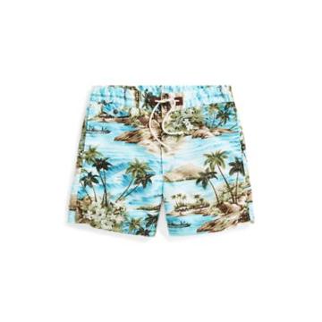 Ralph Lauren Hawaiian Cotton-blend Short Blue