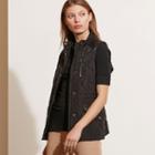 Ralph Lauren Lauren Contrast-trim Full-zip Vest Black