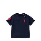 Ralph Lauren Cotton Jersey Crewneck T-shirt Newport Navy 6m