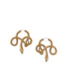 Ralph Lauren Snake Hoop Earrings Gold