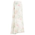 Ralph Lauren Victoria Floral Silk Skirt Vanila Multi